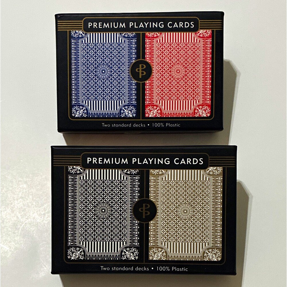 Peter Pauper Press Premium Playing Cards 2 Deck Set, 100% Plastic (2012)